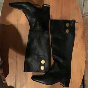 Leather boots